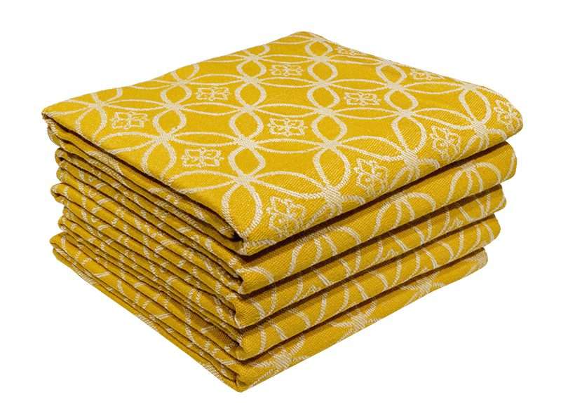 Bunty's Kitchen Towel - Design 2567  - 046x074cms - (05 Pc Pack) - Circular Patterns
