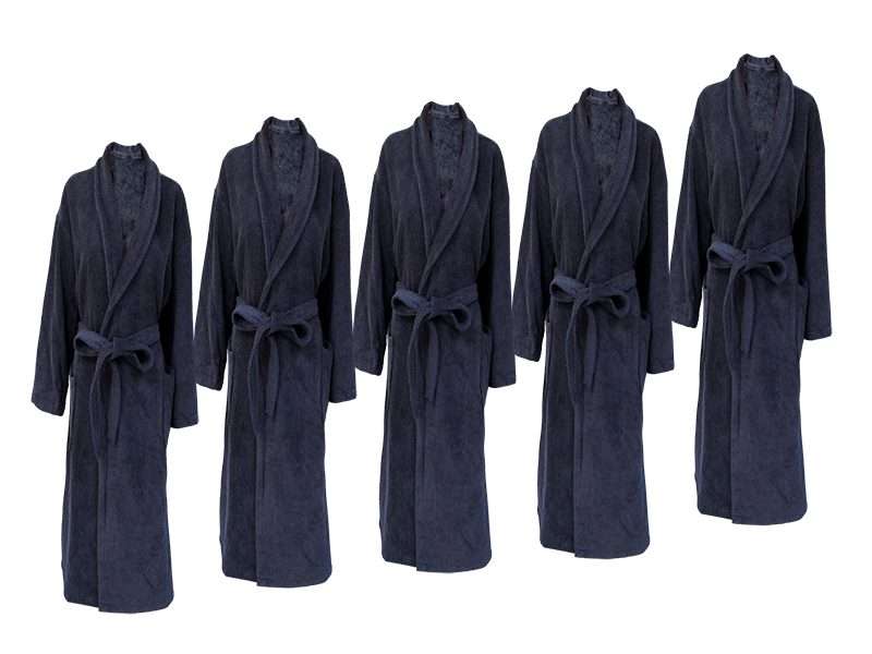 Bunty's Bathrobe - Terry - Shawl Collar - Plush 450 GSM
