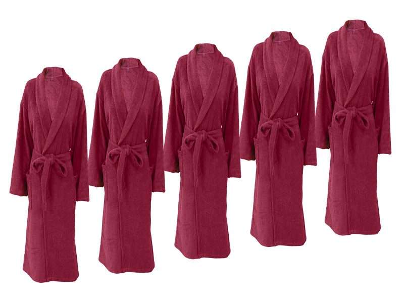 Bunty's Bathrobe - Terry - Shawl Collar - Plush 450 GSM