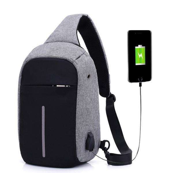 Anti-Theft Crossbody Bag with USB Charging Port