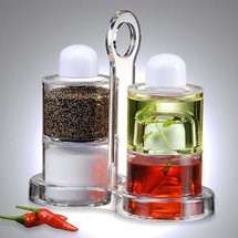 OVSP SPICE JAR - 2 Oil Vineger Bottles  & 2 Salt Papper Shakers