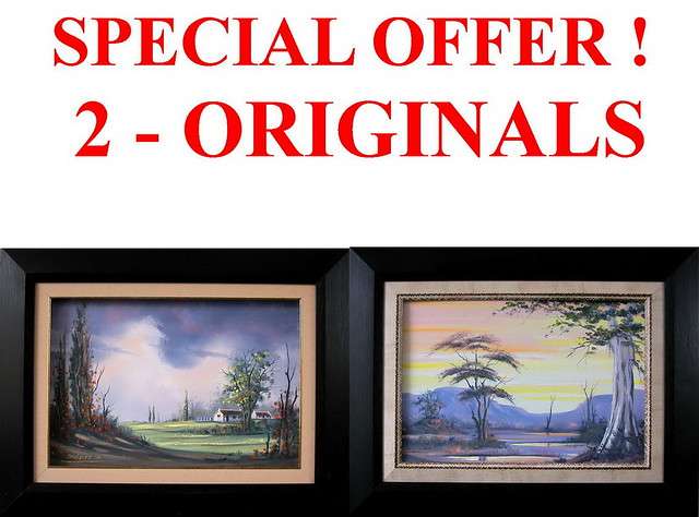 DANE WILLERS:  (1949 - ) 2 - Set Original Oils !! SPECIAL OFFER !.FRAMED!!  Gallery Price:R9500.00