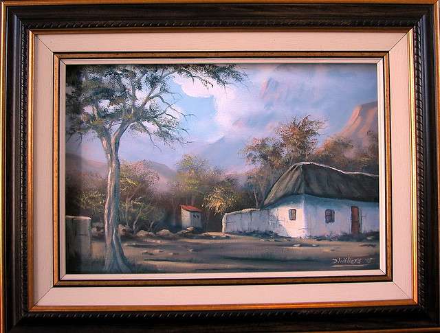 DANE WILLERS Original Oil: In the Mountains. FRAMED !! . Gallery Price: R8500.00