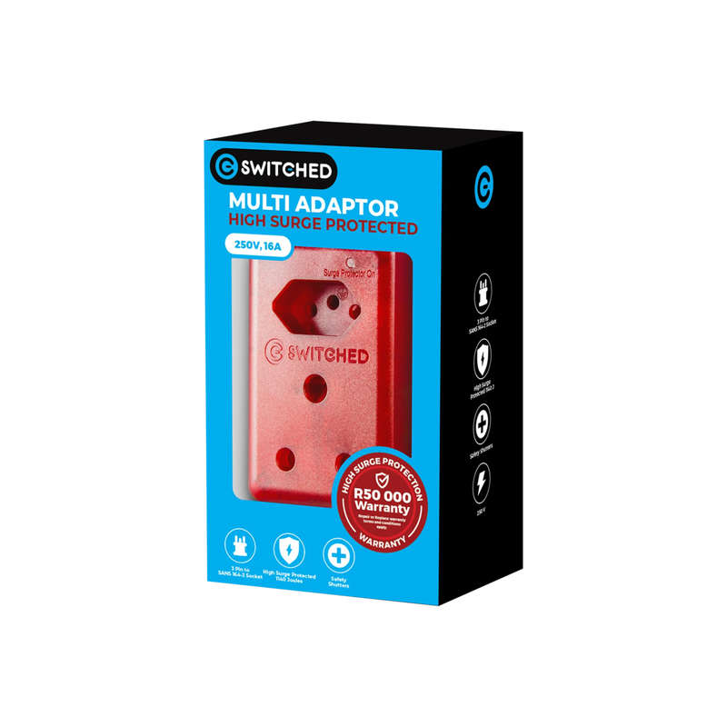 Switched High Surge Multi Adaptor