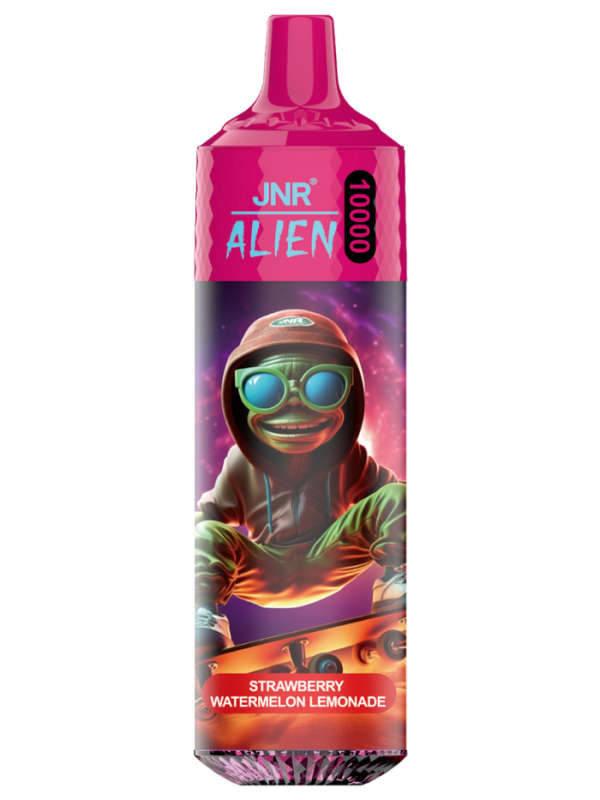 JNR Alien 10 000 Puffs 5% Disposable Vape - Strawberry Watermelon Lemonade