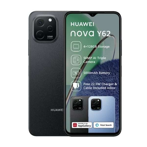 HUAWEI Nova Y62 128GB Dual SIM - Midnight Black
