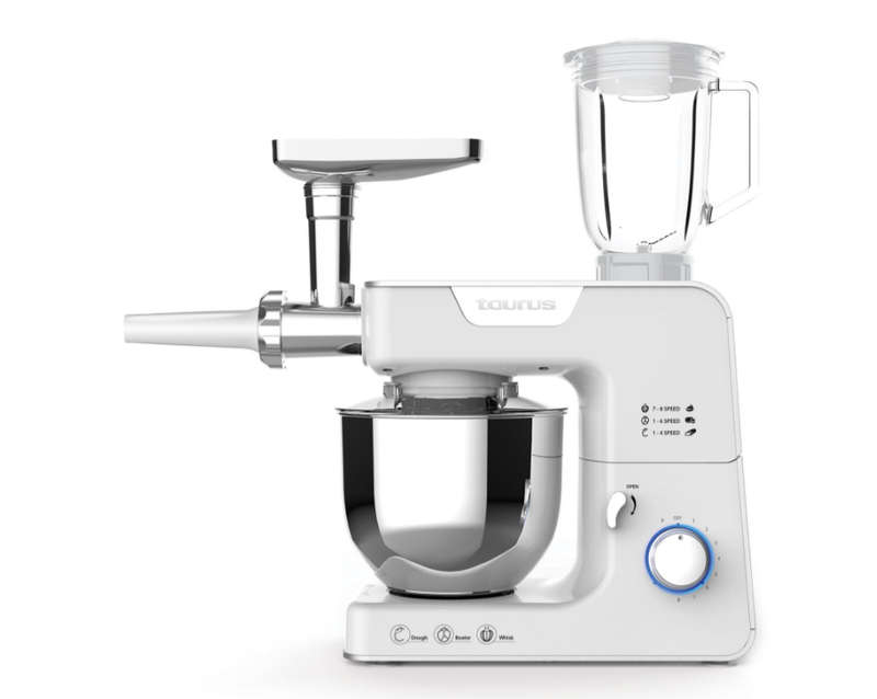 Taurus Kitchen Machine With Jug Blender And Meat Mincer White 5.2L 1000W "Cuina Mestre"