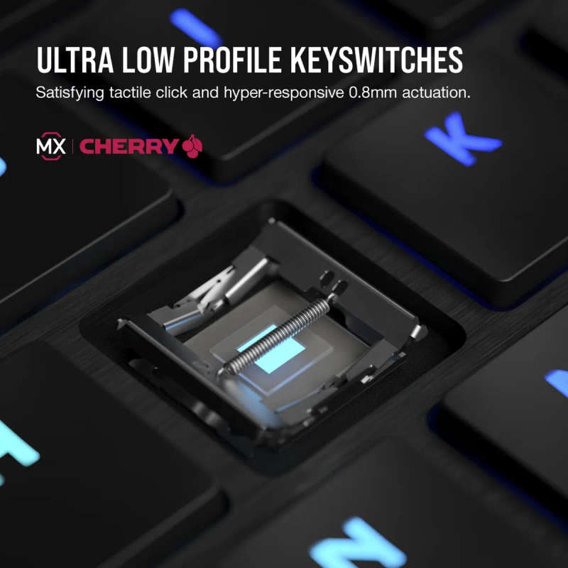 CORSAIR K100 AIR WIRELESS RGB Ultra-Thin Mechanical Gaming Keyboard - CHERRY MX Ultra Low Profile...