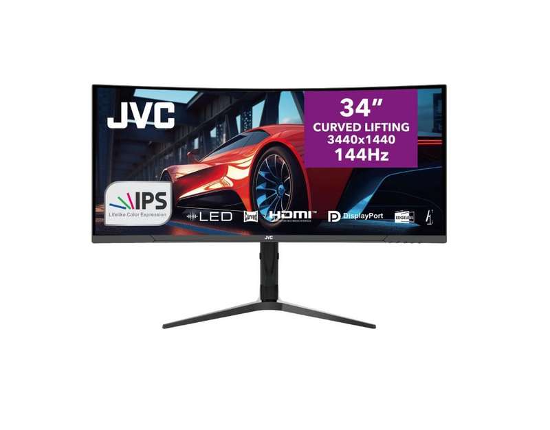 JVC Ultrawide IPS Curved 34" 3440 x 1440p WQHD