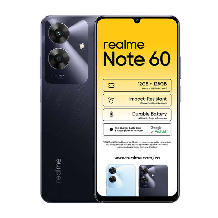 Realme Note 60 4G Dual Sim 128GB - Black