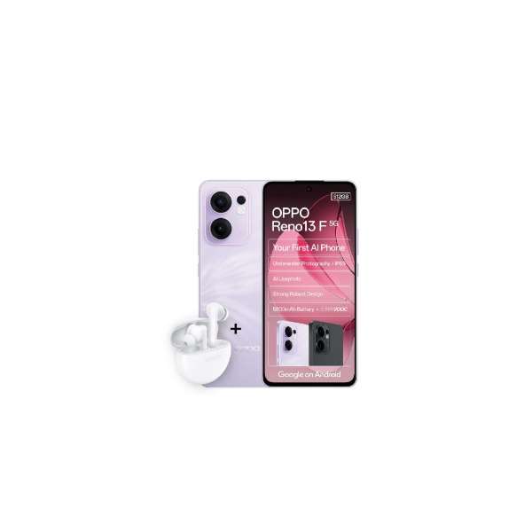 Oppo Reno13 F 5G Dual Sim 512GB - Purple + OPPO ENCO Buds2