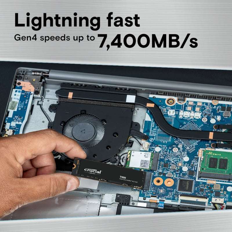 Crucial T500 2TB M.2 NVMe Gen4 NAND SSD