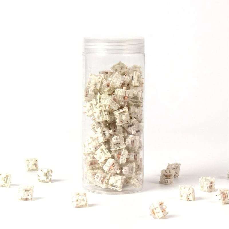 Keychron White Gateron G Pro Switches Two-Stage Spring 110 pcs