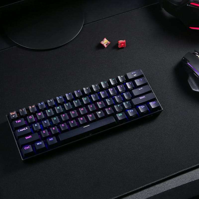 REDRAGON DRACONIC PRO Mechanical 61 Key|Bluetooth 5.0|RGB 9 Colour Modes|Rechargable Battery|Type...
