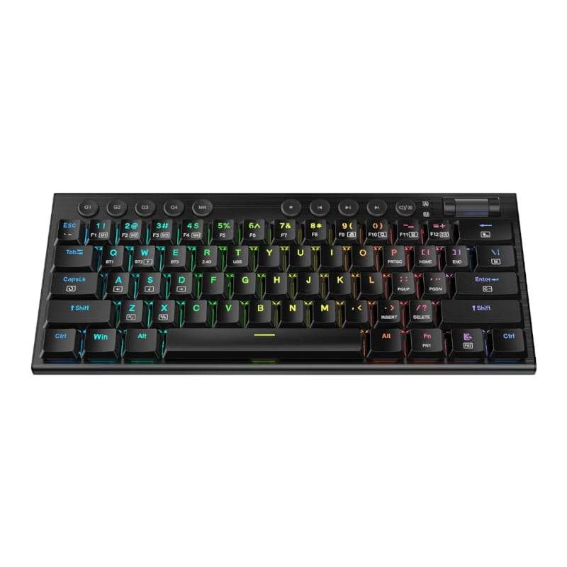 REDRAGON Horus Mini Pro 61Key Wireless Bluetooth Red Switch RGB Low Profile Gaming Mechanical Key...
