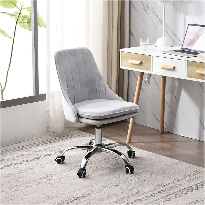 Kendall Office Chair - Light Grey  - Fine Living