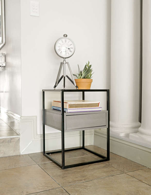 Fine Living  Athens Side Table - Grey