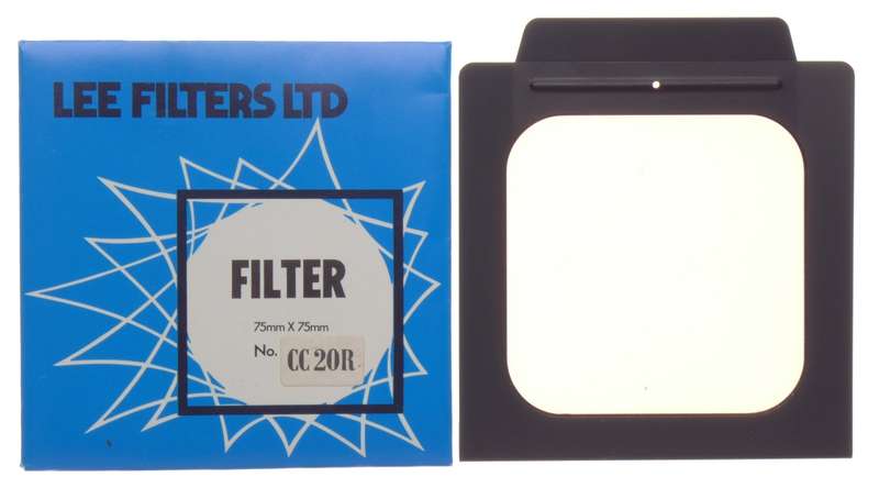 LEE CC20R Filters gelatin filter holder HASSELBLAD 40690 Color 75mmx75mm boxed