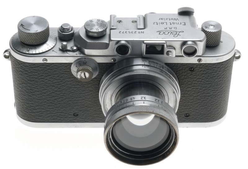 SUMMITAR 1:2 f=5cm VINTAGE LENS IIIa CHROME LEICA 35mm FILM CAMERA USED 1:2/50mm