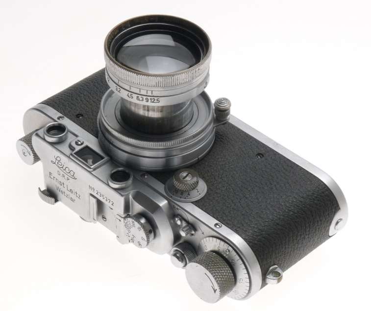 SUMMITAR 1:2 f=5cm VINTAGE LENS IIIa CHROME LEICA 35mm FILM CAMERA USED 1:2/50mm