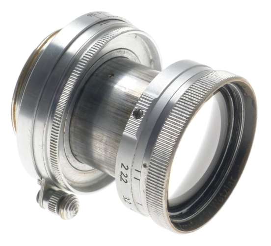SUMMITAR 1:2 f=5cm VINTAGE LENS IIIa CHROME LEICA 35mm FILM CAMERA USED 1:2/50mm
