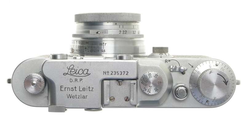 SUMMITAR 1:2 f=5cm VINTAGE LENS IIIa CHROME LEICA 35mm FILM CAMERA USED 1:2/50mm