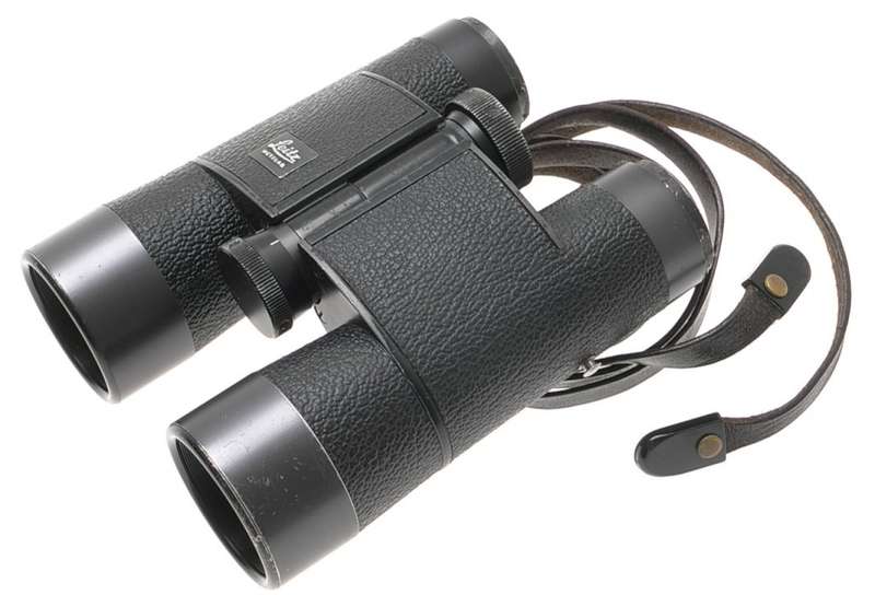 LEICA 7x35 B TRINOVID LEITZ BINOCULARS BLACK CASE STRAPS USED OPTICS 150m/1000