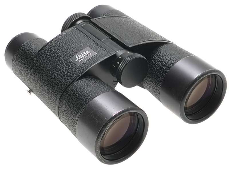 LEICA 7x35 B TRINOVID LEITZ BINOCULARS BLACK CASE STRAPS USED OPTICS 150m/1000