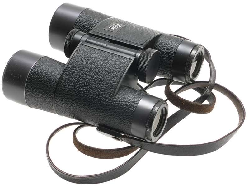 LEICA 7x35 B TRINOVID LEITZ BINOCULARS BLACK CASE STRAPS USED OPTICS 150m/1000
