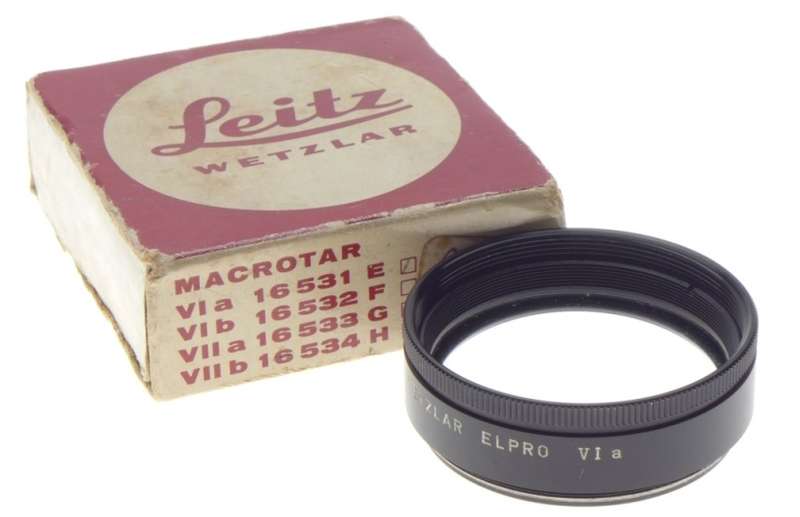 LEICA Elpro VIa close focus lens attachment Leitz boxed 16531 Germany VI a clean