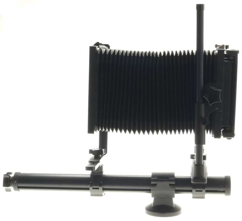 PLAUBEL 4x5 FIELD CAMERA BLACK MONORAIL WIDE ANGLE BELLOWS LENS BOARD SHIFT TILT