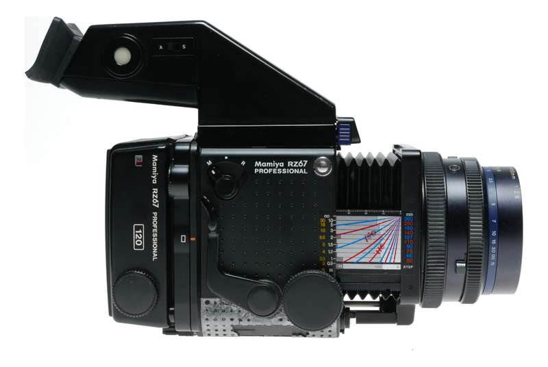 Mamiya RZ67 Professional 120 film camera 3 lenses prism finder strap set
