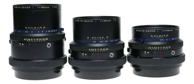 Mamiya RZ67 Professional 120 film camera 3 lenses prism finder strap set