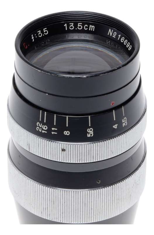 Tanaka Tele-Tanar C f:3.5 13.5cm IVS Camera Lens M39 LM