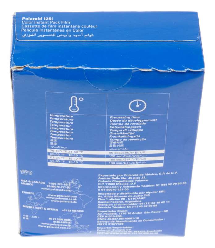 Polaroid 125i Gloss Color Instant Pack Film Sealed Exp.07/08