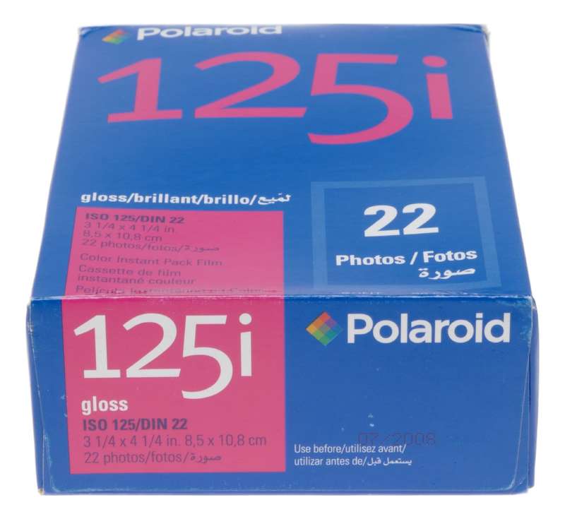 Polaroid 125i Gloss Color Instant Pack Film Sealed Exp.07/08
