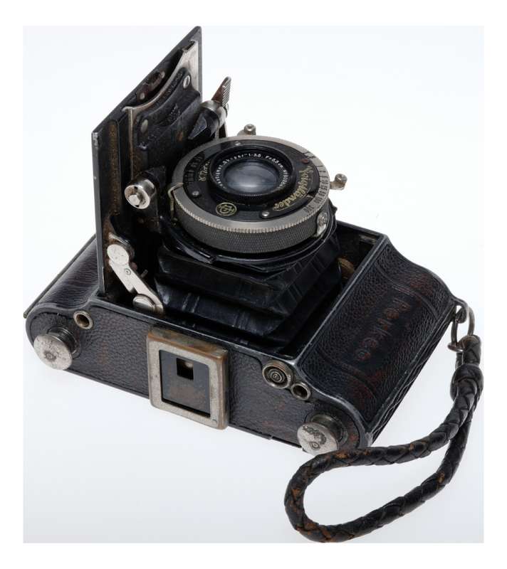 Voigtlander Perkeo 3x4 Folding 127 Roll Film Camera Skopar 3.5 F=5.5cm
