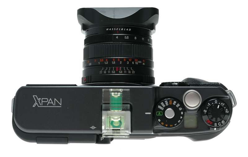 Hasselblad Xpan 35mm panoramic film camera Superb low actuations 4/45 lens