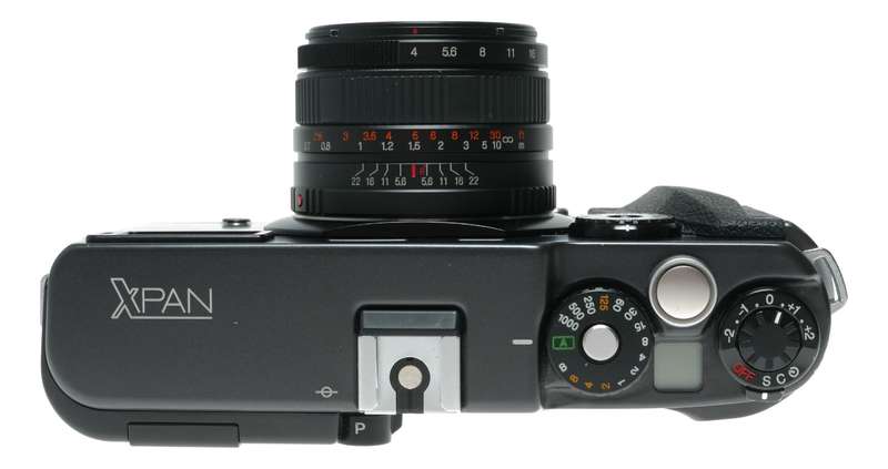 Hasselblad Xpan 35mm panoramic film camera Superb low actuations 4/45 lens
