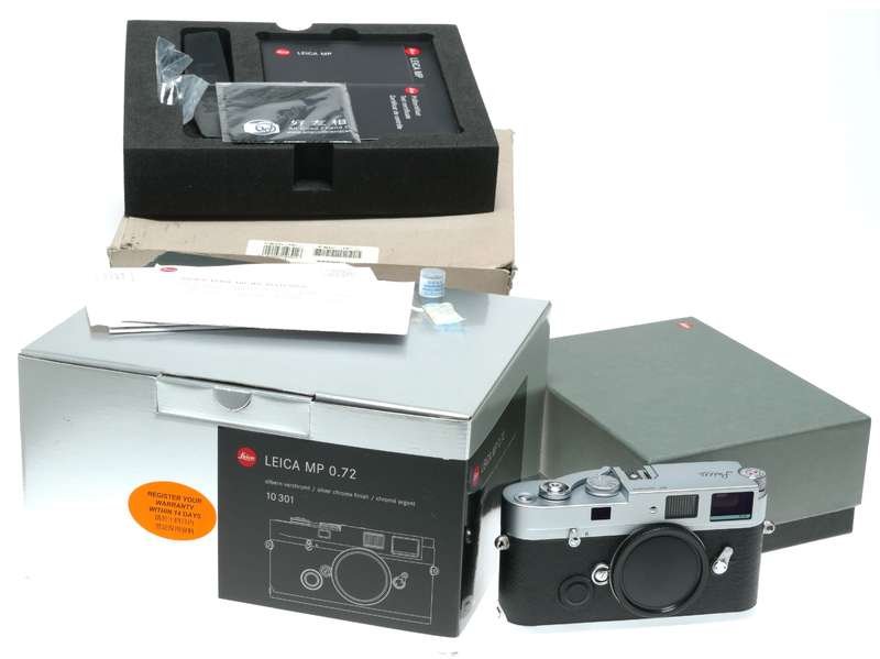 Leica MP 0.72 Rangefinder 35mm film Camera Chrome boxed UNUSED set