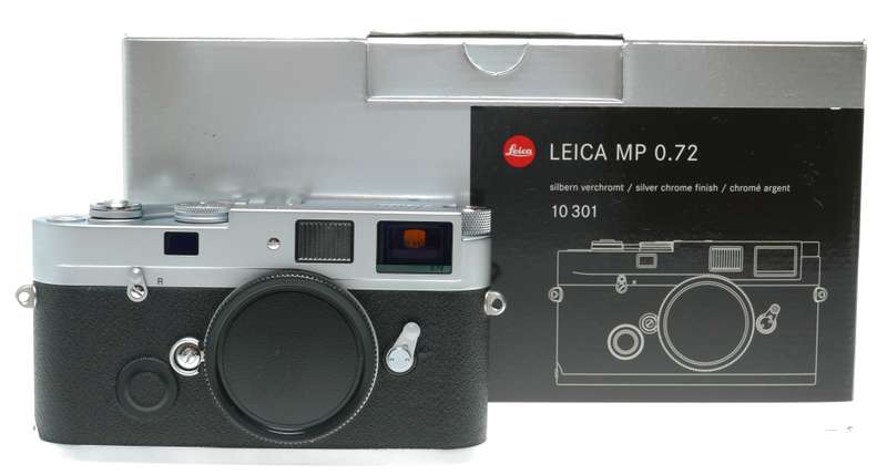 Leica MP 0.72 Rangefinder 35mm film Camera Chrome boxed UNUSED set