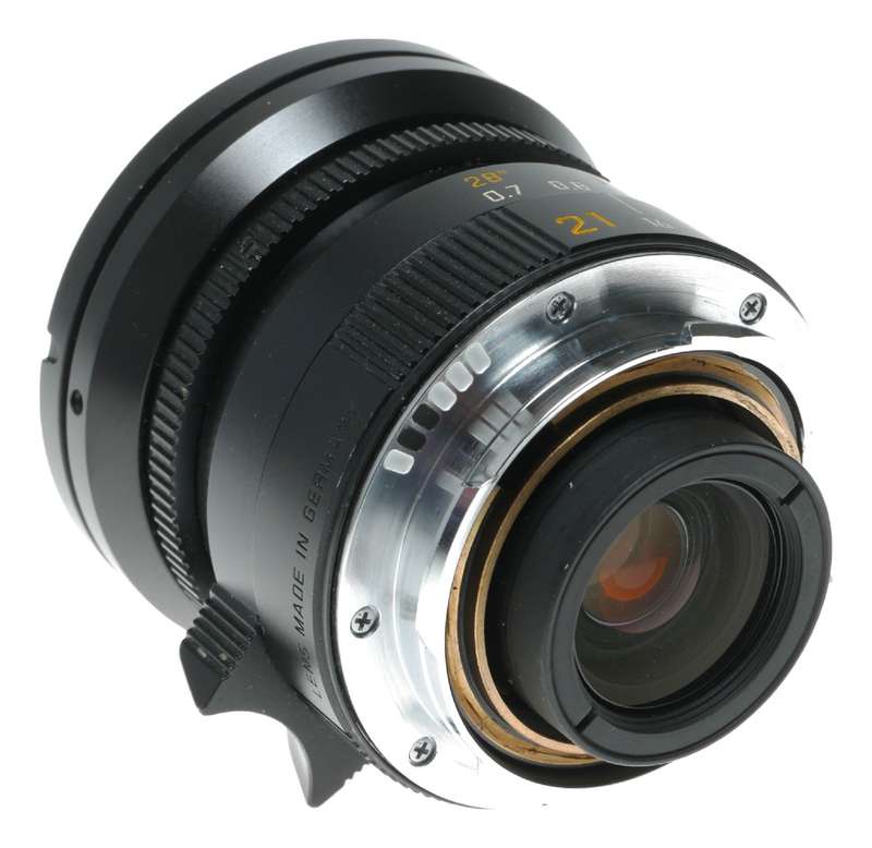 Leica Elmarit-M 1:2.8/21 mm ASPH. 11135 E55 boxed 6-bit hood caps