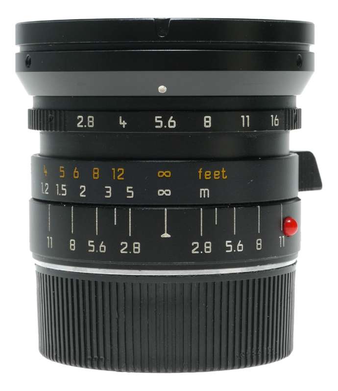 Leica Elmarit-M 1:2.8/21 mm ASPH. 11135 E55 boxed 6-bit hood caps