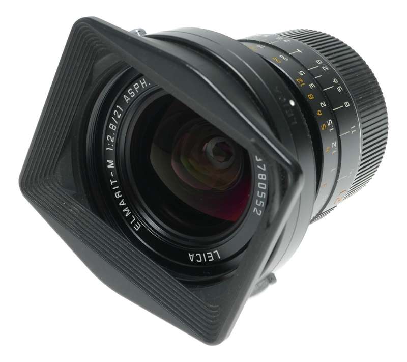 Leica Elmarit-M 1:2.8/21 mm ASPH. 11135 E55 boxed 6-bit hood caps