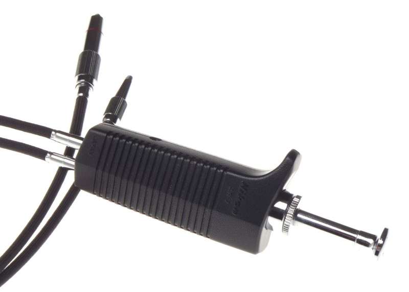 NIKON AR-7 double shutter release cable twing type stereo pistol grip black mint