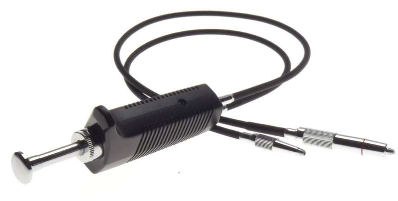 NIKON AR-7 double shutter release cable twing type stereo pistol grip black mint