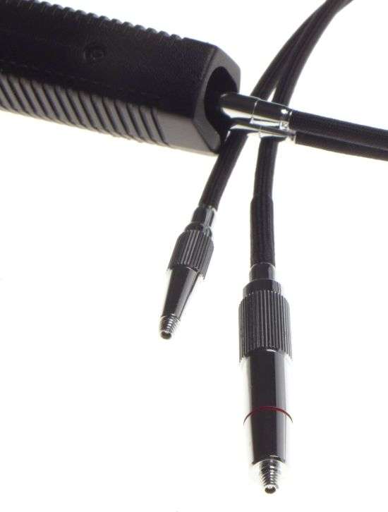 NIKON AR-7 double shutter release cable twing type stereo pistol grip black mint