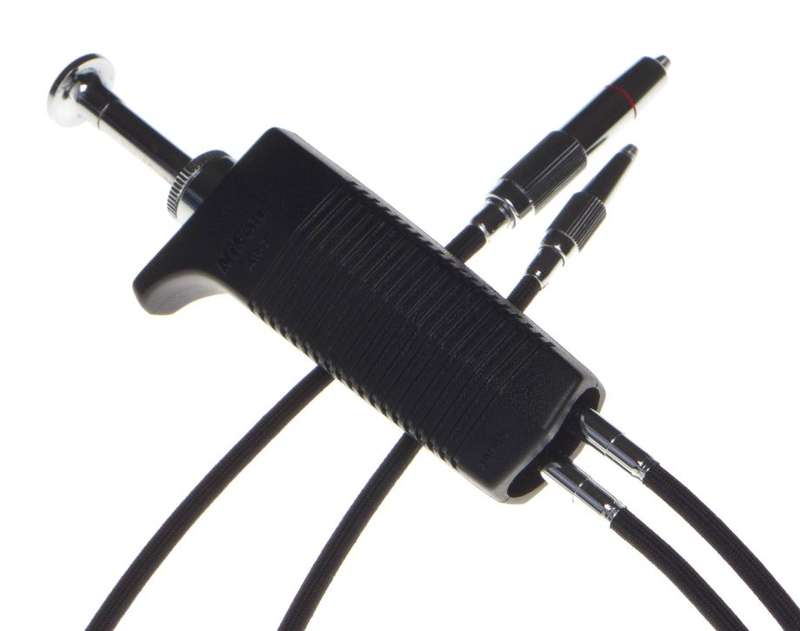 NIKON AR-7 double shutter release cable twing type stereo pistol grip black mint