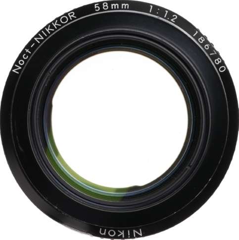 Noct-NIKKOR 58mm 1:1.2 rare Nikon fast lens f1.2 f58mm SLR camera lens