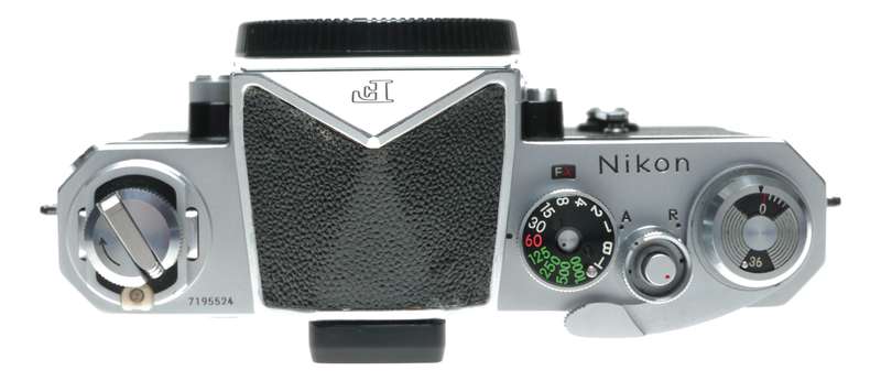 Nikon F body chrome SLR classic 35mm film camera with manual stunning